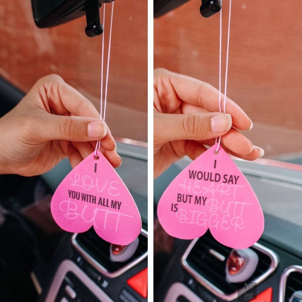I Love You With All My Butt Car Air Freshener